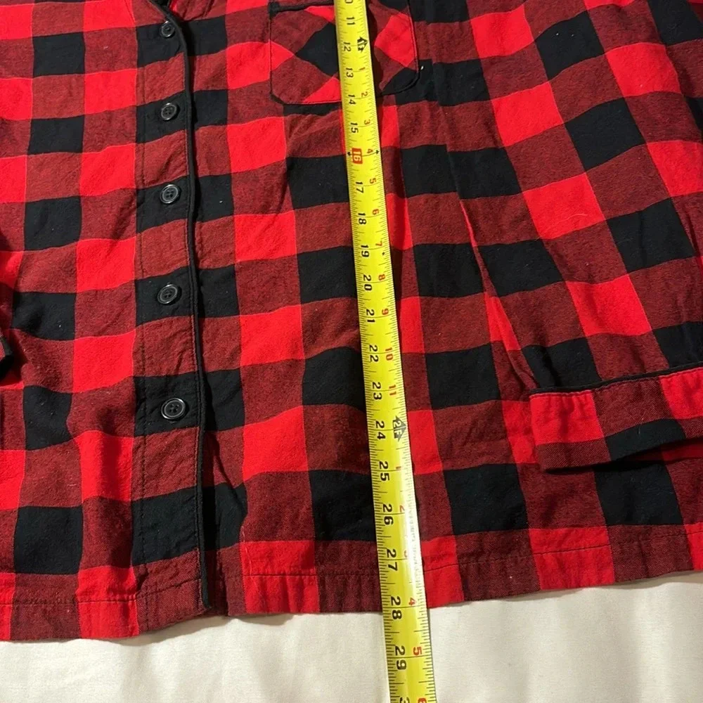 Wondershop -Womens Holiday Buffalo Check Plaid Flannel Pajama Set 3X